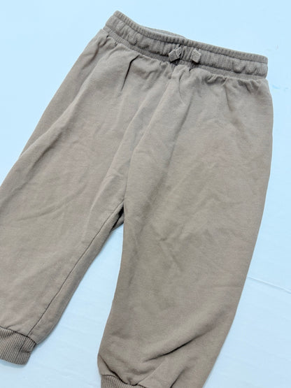 H&M Taupe Joggers 12-18M