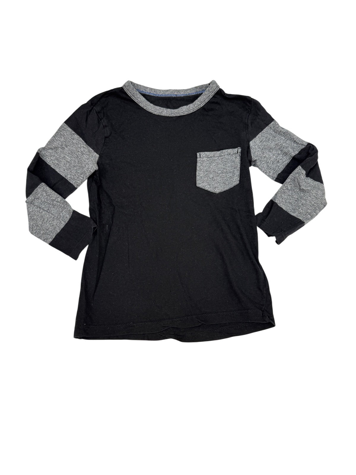 H&M Black Gray Striped Long Sleeve 4-5Y