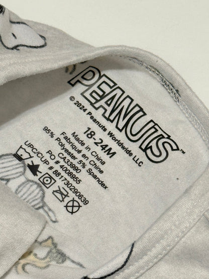 Peanuts Snoopy Gray Footed Sleeper 18-24M