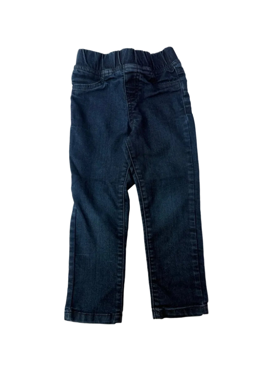 Sears Dark Wash Elastic Waist Jeans Size 3