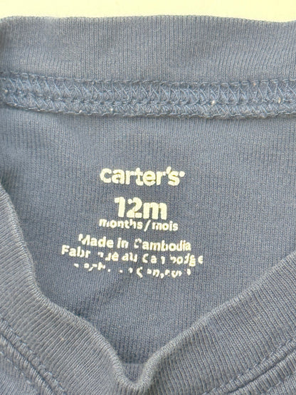 Carter's Hippo Bodysuit 12 Months