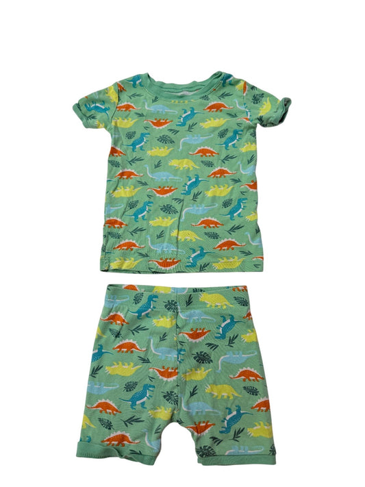 Old Navy Green Dinosaur Print Pajamas
