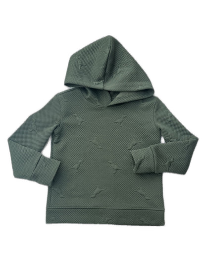Andy & Evan Dinosaur Embossed Green Hoodie Size 3
