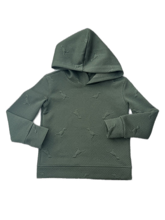 Andy & Evan Dinosaur Embossed Green Hoodie Size 3