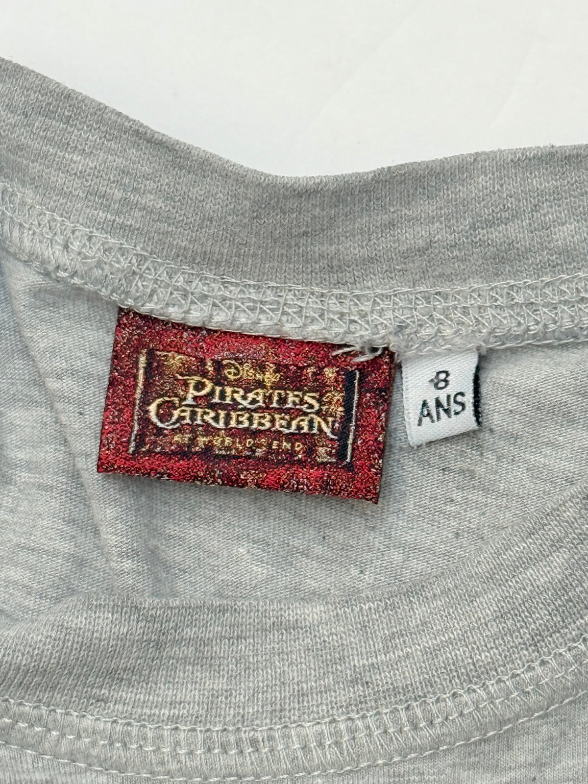 Disney Pirates Caribbean Skull T-Shirt Size 8