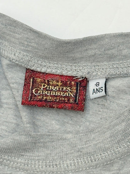 Disney Pirates Caribbean Skull T-Shirt Size 8