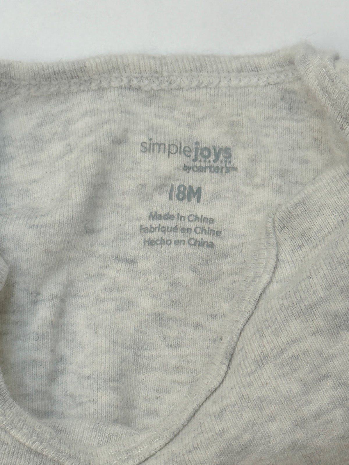 Simple Joys by Carter's Grey Bodysuit 18M