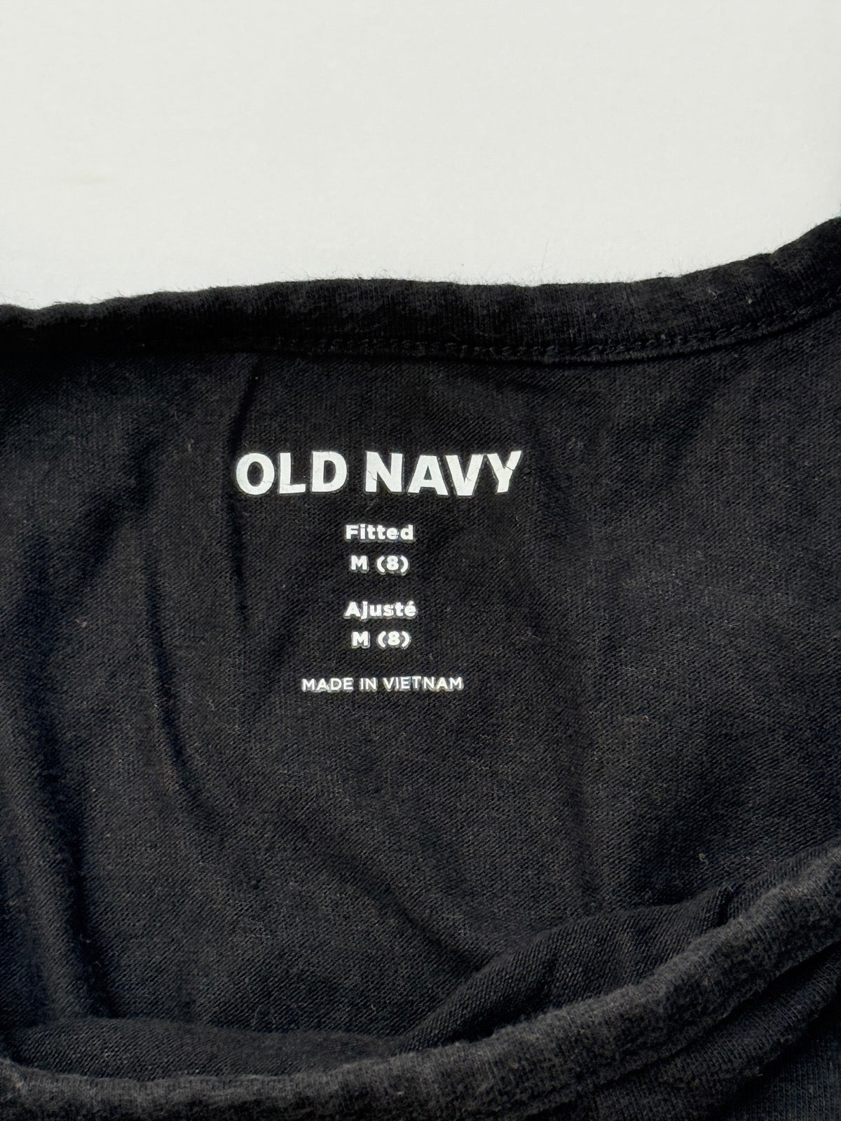 Old Navy Black Fitted Tank Top M(8)