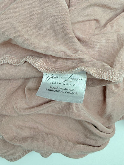 Jax + Lennon Pink Bamboo Crib Sheet