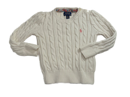 Polo Ralph Lauren Cable Knit Sweater Girls 3T