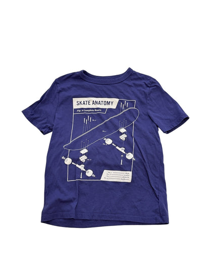 Gap Kids Skate Anatomy Blue T-Shirt Size 8