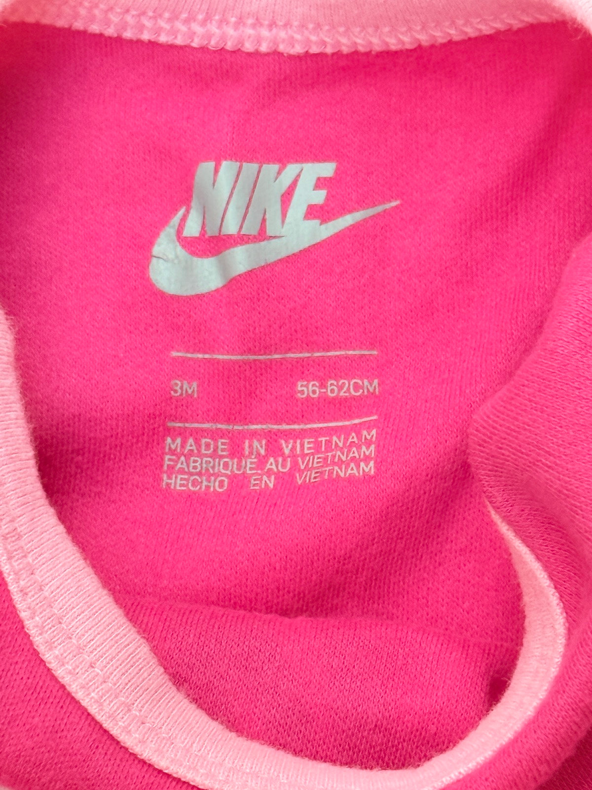Nike Pink Logo T-Shirt 3M