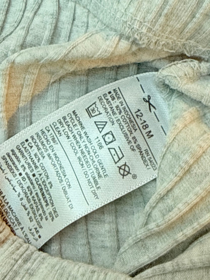 Old Navy Gray Ribbed Harem Pants 12-18M