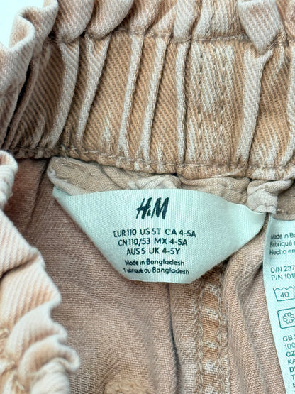 H&M Denim Paperbag Shorts Size 4-5Y