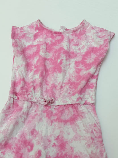 Joe Fresh Pink Tie-Dye Romper 3T