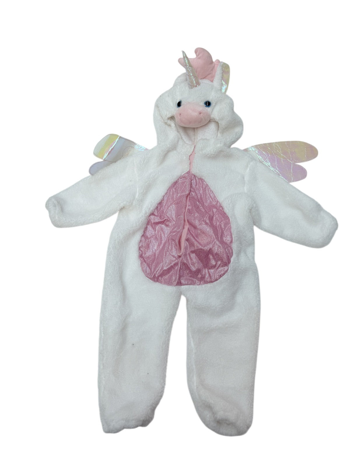 Unicorn Plush Hooded Romper Costume 6-12M