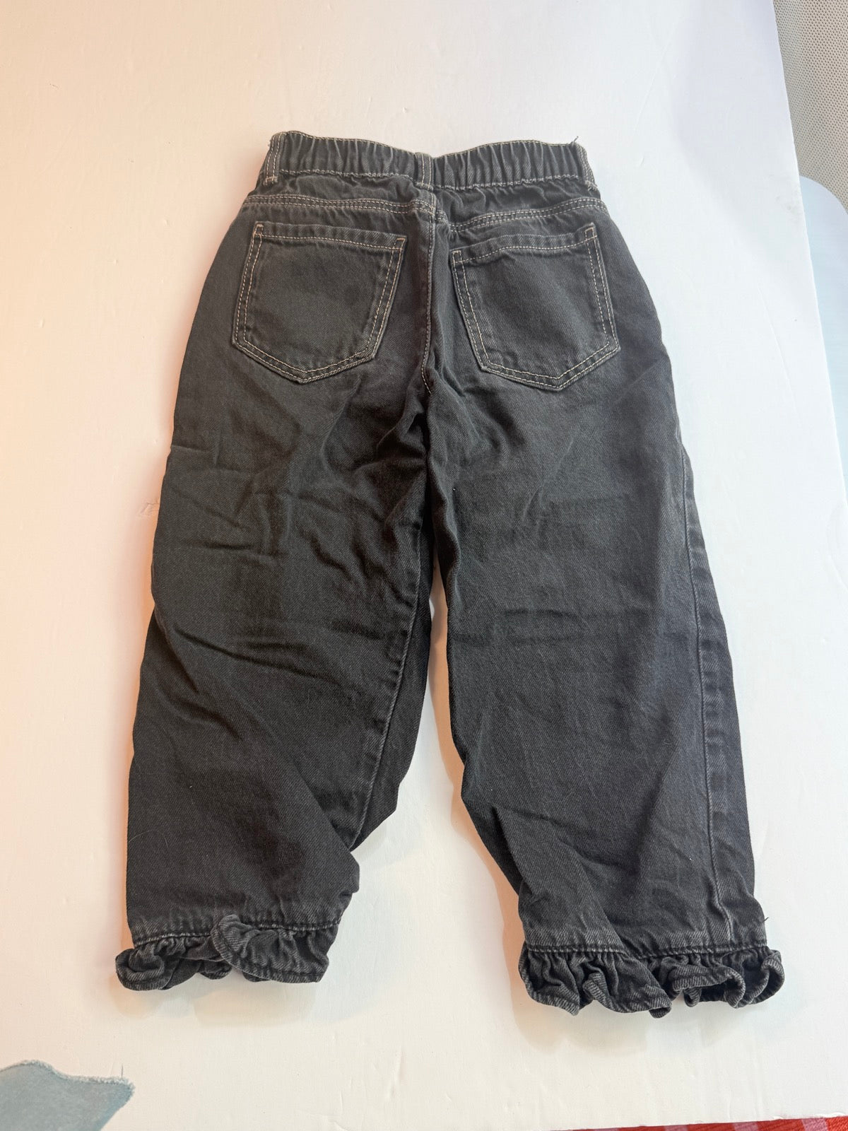 Zara Black Jeans Elastic Waist Kids 5Y