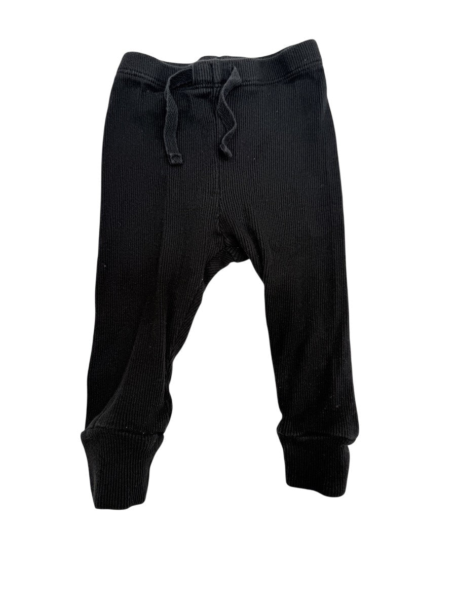 Baby Gap Black Ribbed Joggers 6-12M