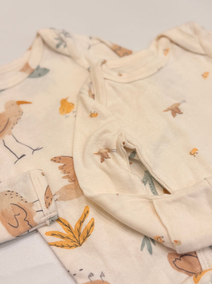 Carter's Bird Print Bodysuits 2-Pack Preemie