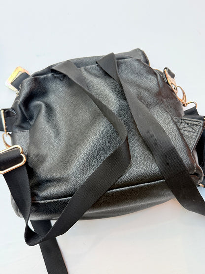 Mini - Fawn Design Black Diaper Bag Backpack
