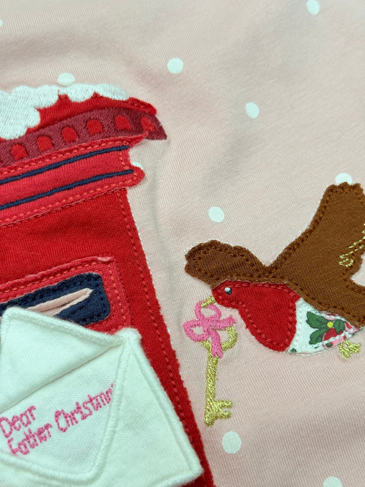 Mini Boden Postbox Robin Long Sleeve Top 5-6Y