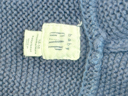 Baby Gap Navy Hooded Bear Cardigan 12-18M