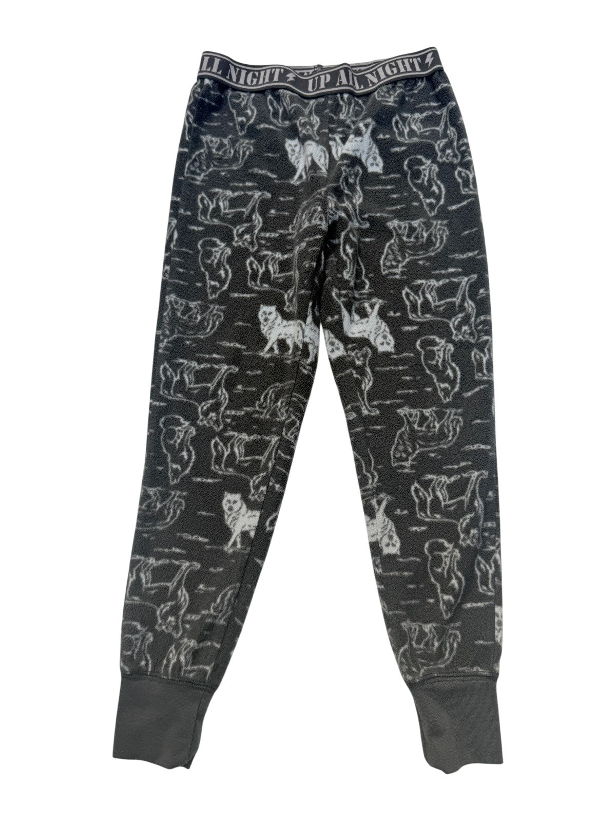 George Wolf Print Fleece Pajama Size 6