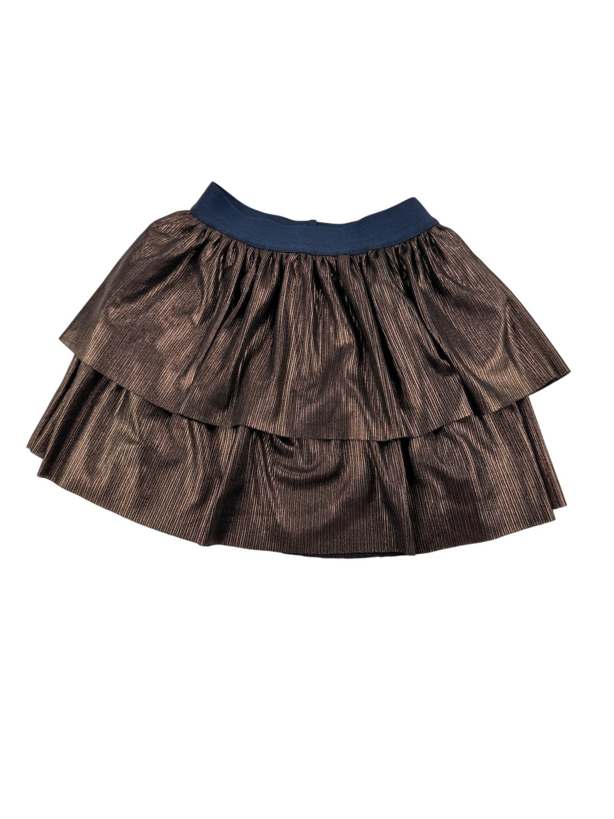 B.Nosy Metallic Bronze Tiered Skirt Size 8