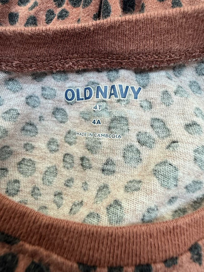Old Navy Cheetah Print Dress 4T