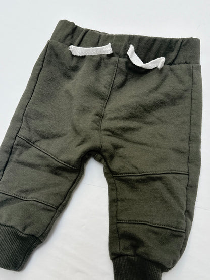 Petit Lem Olive Green Joggers 3M