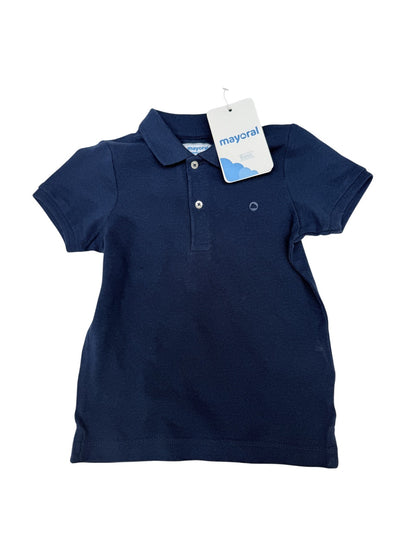 NWT - Mayoral Navy Pique Polo Shirt 18-24M
