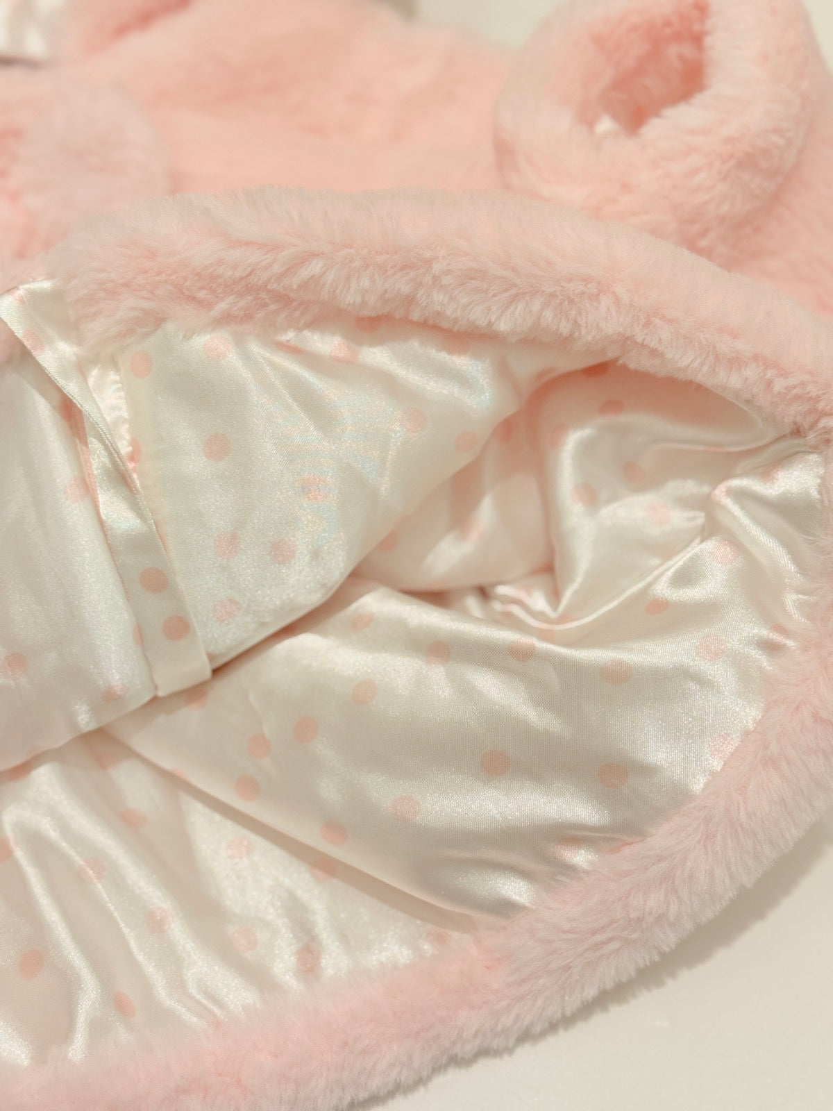Little Me Pink Faux Fur Hooded Coat 3T