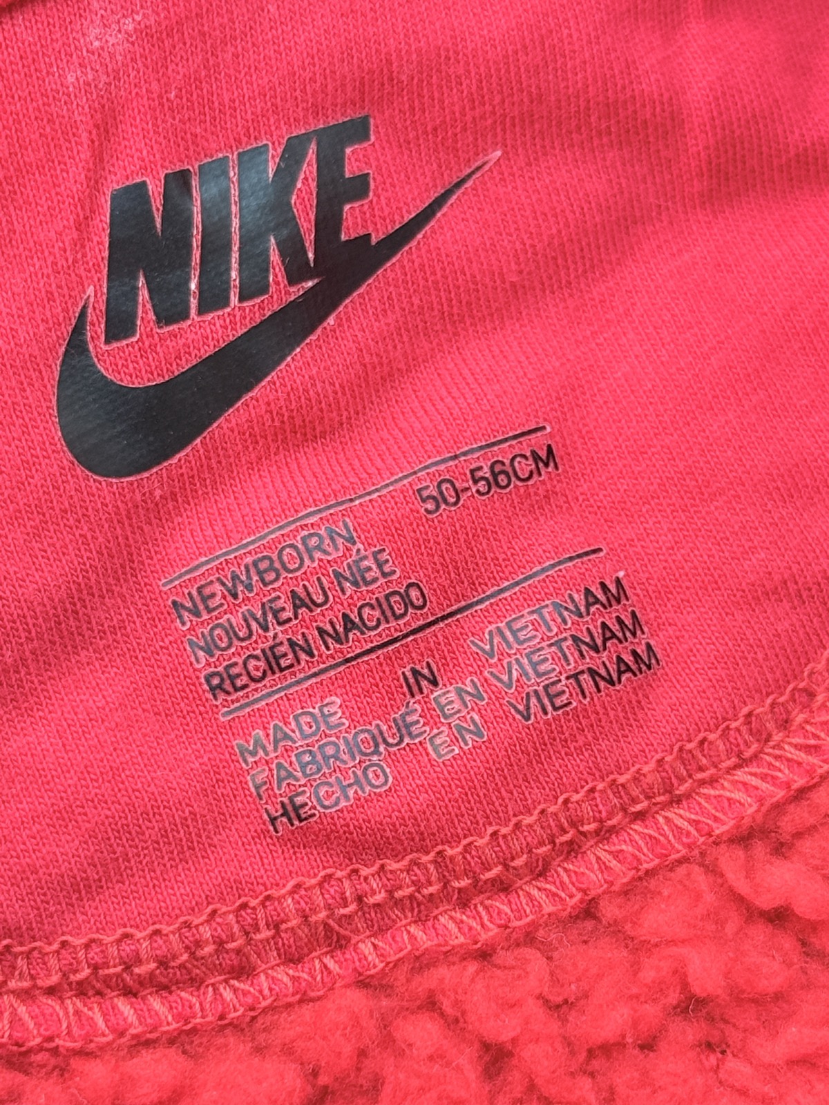 Nike Sherpa Hooded Coverall Romper Newborn