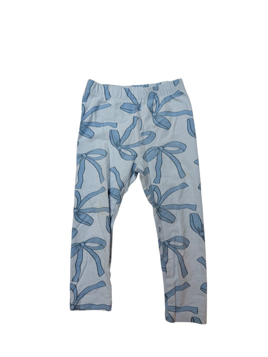 Blue Bow Print Leggings Kids