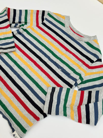 Gap Multicolor Stripe Long Sleeve Tee 5Y