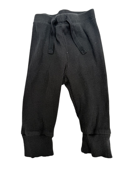 Baby Gap Ribbed Black Joggers 3-6 Months