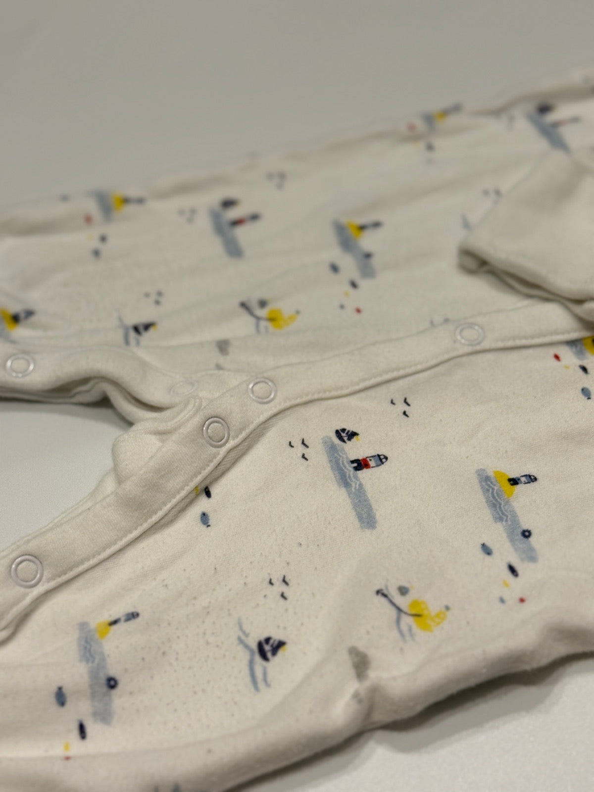 Mothercare Nautical Print Footed Sleeper 3-6M