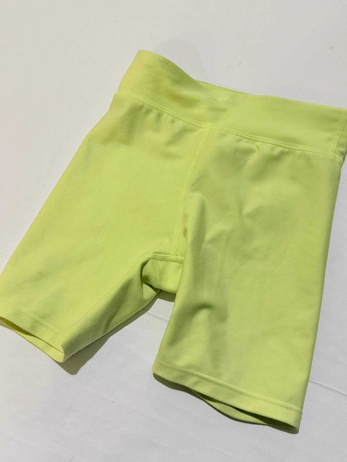 Gap Kids Neon Yellow Bike Shorts Size 6-7