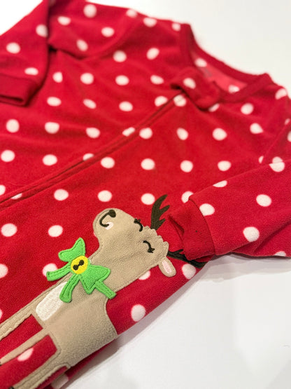 Carter's Christmas Reindeer Footed Sleeper 12M