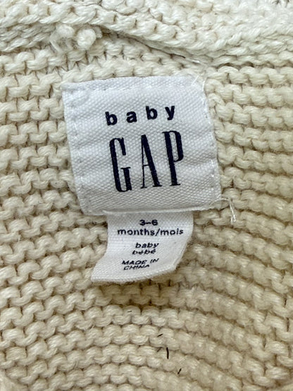 Baby Gap Cream Knit Hoodie Set 3-6m