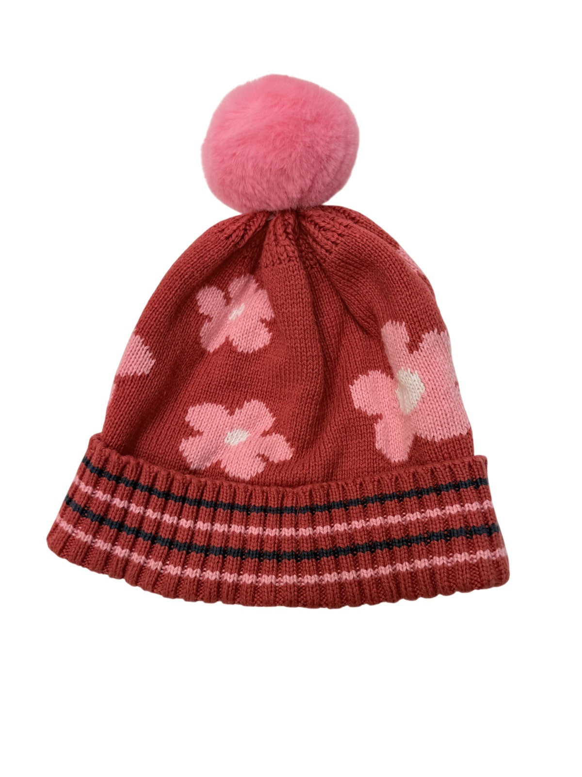 Old Navy Floral Pom-Pom Beanie Size S 3M