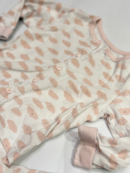 Aga bang Cloud Print Pajama Set 6-12m