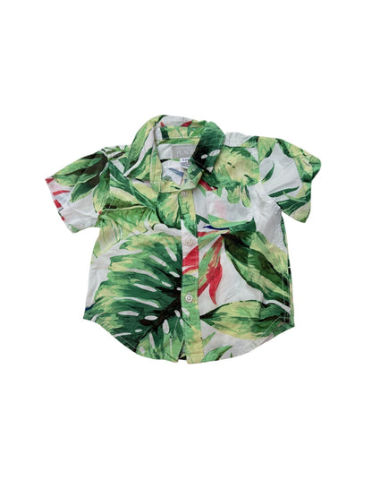 Children's Place Tropical Leaf Shirt 6-9M
