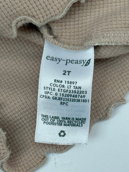 Easy-Peasy Waffle Knit Top 2T