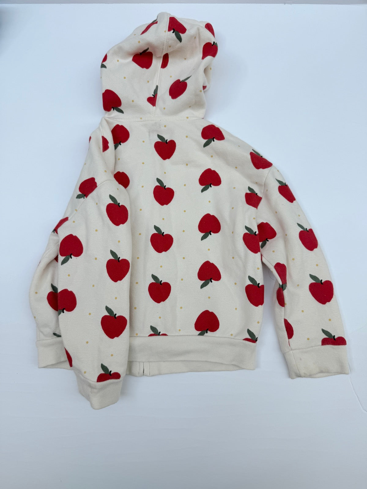 Baby Gap Apple Print Zip Hoodie Size 4-5Y