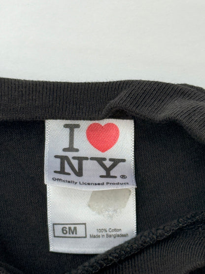 I Love NY Black Graphic T-Shirt 6M