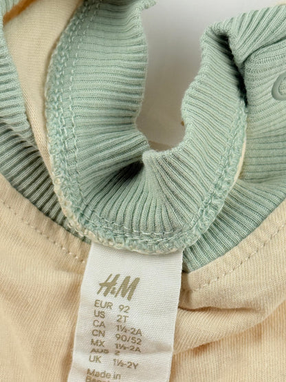 H&M Color Block Long Sleeve T-Shirt 2T