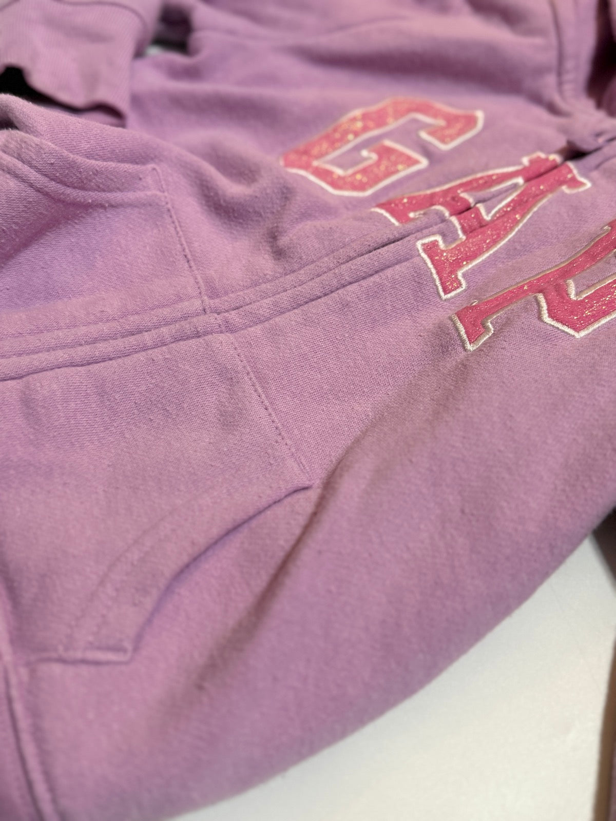 Baby Gap Purple Logo Zip Hoodie 3T