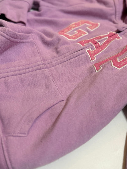 Baby Gap Purple Logo Zip Hoodie 3T