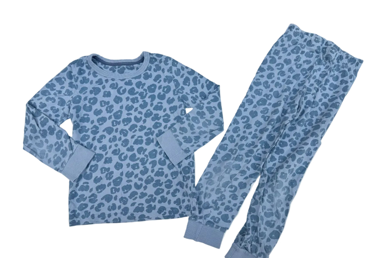 Mothercare Blue Leopard Pajama Set Size 6